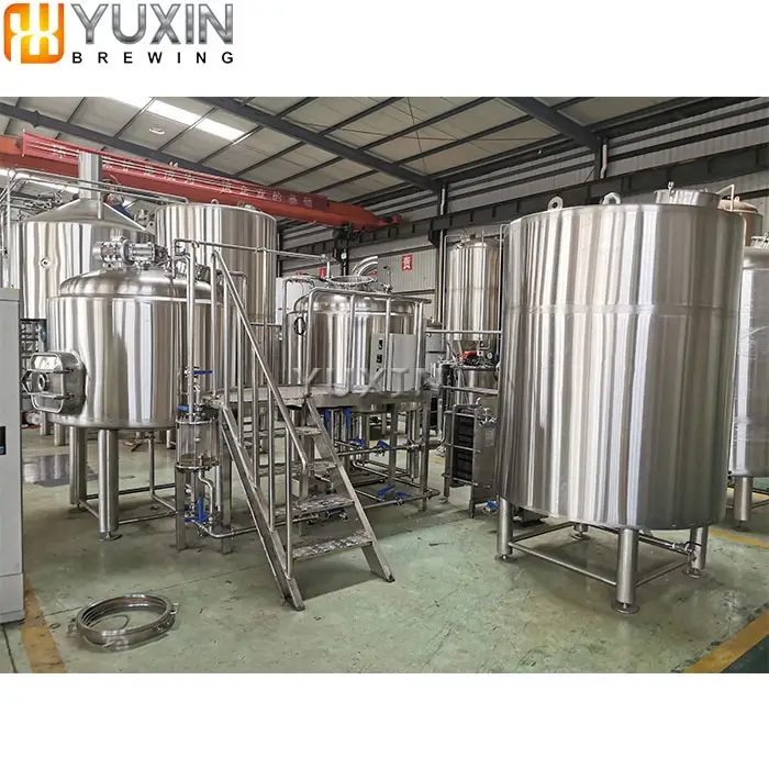 Beer Plant Penuh Line Produksi 10BBL Bir Brew Ketel Mesin