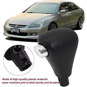 Palanca de Cambios de Cuero para Honda Accord 54131-SDA-A51, Ergonómica, Negra, Repuesto para Auto - Product Image 4