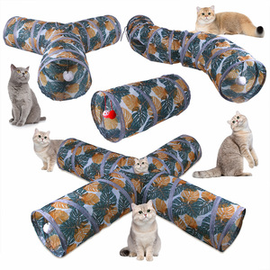 Túneles para gatos plegables de poliéster ecológicos al por mayor, resistentes a los arañazos, al desgaste y fáciles de limpiar - Product Image 6