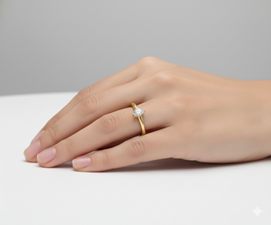Minimalist Lab Grown Diamond <b>Solitaire</b> <b>Ring</b> 925 <b>Silver</b> / 10KT 14KT 18KT Gold Bezel Style Modern Design <b>Ring</b> - Product Image 6
