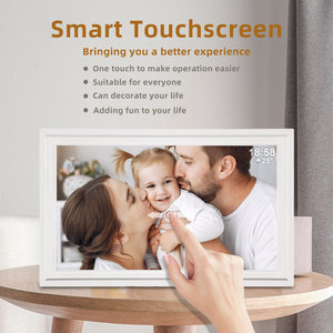 Cadre photo numérique AMABOO avec écran LCD de 15,6 pouces, Wi-Fi, Cloud, cadre en plastique, musique de fond, MP4, horloge, lecture en boucle sur carte USB/SD - Product Image 5