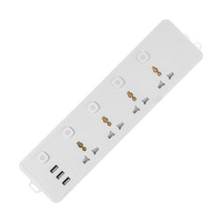 Enchufe de Cableado con Puerto de Carga USB Multiusos Personalizable para Comercio Exterior, Orificio Grande, Clasificación 10A, para Uso en Oficina y Hogar