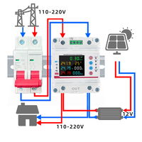 Contactor de fugas a tierra 2P 100A, medidor de energía, temporizador, disyuntores de CA monofásicos, Wifi, soporte para el Hogar Inteligente
