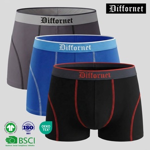 Slip Boxer da Uomo in Cotone all'Ingrosso, Multicolore, con Elastico Personalizzabile, Sportivi e Casual, Intimo Corto da Uomo - Product Image 1