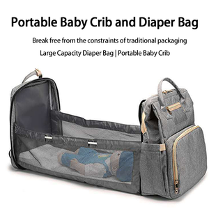 Custom Oxford Large Waterproof Fashion Zipper Portable Eco-Friendly Foldable Baby <strong>Crib</strong> for Newborn Baby Nest - Product Image 4