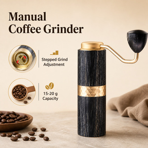 เครื่องบดกาแฟแบบแมนนวล OEM ODM พร้อมใบมีดเหล็ก 420, ปรับระดับได้แบบขั้นบันได และมือ<span class=keywords><strong>หมุน</strong></span>แบบพกพาสำหรับเอสเพรสโซและกาแฟดริป - Product Image 3