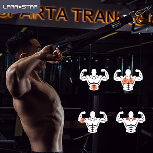 LS3098 Accessoire de gymnastique à haute tension Corde de traction antidérapante portable pour l'entraînement des <span class=keywords><strong>triceps</strong></span> dans les gymnases - Product Image 3