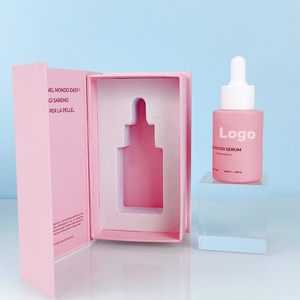 ขวดแก้วหยดสีเขียวชมพูขนาด 30 มล. 20 มล. สำหรับน้ำมันใส่ผม เซรั่มบำรุงผิวหน้า พร้อมกล่องของขวัญ - Product Image 3