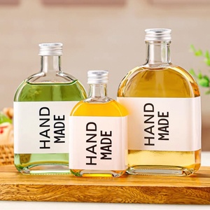 Bouteille à boisson en verre longue et haute de 250, 300, 500 ml, nouvelle et populaire, avec bouchon à vis, pour boissons et jus de fruits - Product Image 6