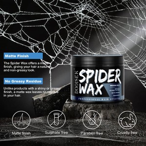 Mousse de coiffure Pamade Spider Cream Clay Wax pour hommes avec étiquette personnalisée Turquie Texture finie mate - Product Image 4