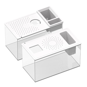 Nieuw Duurzaam Multifunctioneel Klein Plastic <span class=keywords><strong>Aquarium</strong></span> Voor Desktopvissen - Product Image 1