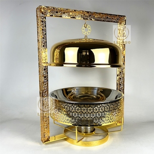 Luxury Hot Selling Stainless Steel <strong>Dish</strong> Chaffing Food Warmer 8L <strong>Chafing</strong> <strong>Dish</strong> <strong>Buffet</strong> <strong>Set</strong> for Hotel Wedding - Product Image 6