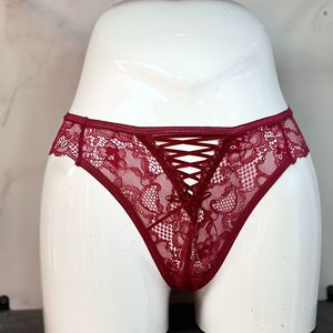 Vente en gros fabricant, Commerce extérieur : Nouvelle lingerie sexy pour femme, string à taille basse en dentelle brodée ajourée - Product Image 3