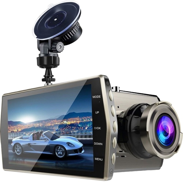 Car DVR 4.0 Full HD 1080P Dash Cam Rear View Vehicle Camera Dual Lens Mirror Video Recorder Night Vision Parking Monitor Dashcam