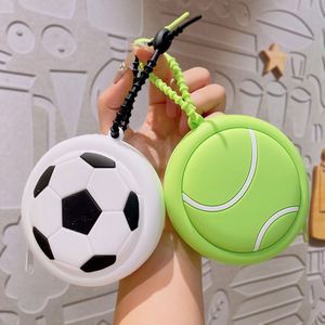 Nueva Bolsa de Almacenamiento Mini de la Serie Deportiva, para Balón de Fútbol, Balón de Tenis, Monedero de Silicona, Bolsa Casual para Auriculares, Colgante, Pequeño Regalo, China - Product Image 1