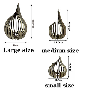 Wooden <b>Candle</b> Holder Tapered Design Decorative <b>Lantern</b> For Home Lighting And Gift - Product Image 4