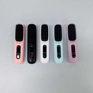 <span class=keywords><strong>Cepillo</strong></span> <span class=keywords><strong>Alisador</strong></span> de Cabello Inalámbrico Anti-Quemaduras para un Peinado sin Esfuerzo en Casa, Viajes, Trabajo o Escapadas de Fin de Semana - Product Image 6
