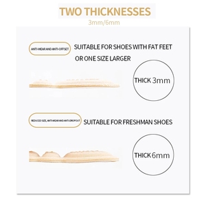 उच्च एड़ी पैड महिलाओं के लिए Insoles जूते समायोजित आकार चिपकने वाला ऊँची एड़ी के जूते पैड लाइनर पकड़ती रक्षक स्टीकर दर्द राहत फुट की देखभाल डालने - Product Image 4