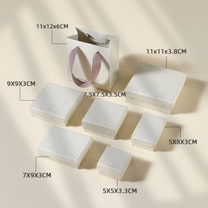 Đồ Trang Sức Bao Bì Hộp Thiết Lập Cứng Nhắc Tông Kết Cấu Giấy Ngăn Kéo/Lật Nắp Phong Cách Cho Nhẫn Bông Tai Và Phụ Kiện Tốt - Product Image 5