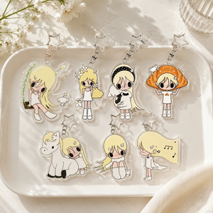 Llavero de acrílico con diseño de anime, colgante de dibujos animados, forma irregular, ligero, adorno para bolso, ideal para regalo promocional al por mayor - Product Image 1