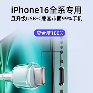 Type C Data Cable 1M Nylon <b>Braided</b> Fast Charging For iPhone Huawei Mobile Phone - Product Image 4