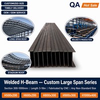 Poutre en H de haute qualité ASTM A572 S275JR Acier H-Beam SS400 SM490A Q355B S355JR A992 S235JR A36 HEA100-HEA900 12m 150x150-350x350