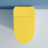 Toilettes intelligentes de luxe pour usage domestique, sanitaires automatiques, chasse d'eau automatique, couleur électrique, commande vocale, siphon en S, siège chauffant, double chasse d'eau