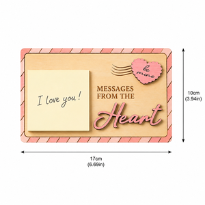 Tablero de Mensajes de Amor de Madera Personalizado, Porta Notas Adhesivas, Decoración Romántica para el Día de San Valentín, Placa de Regalo para Escritorio - Product Image 6