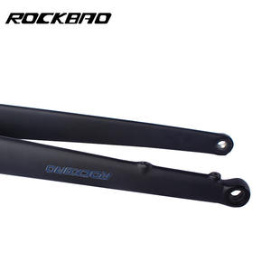 Fourche de vélo de route en fibre de carbone Rockbao 700C, frein à disque, axe traversant, fourche rigide 12x100mm - Product Image 1