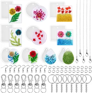 吊坠树脂铸造模具，硅胶环氧树脂吊坠模具，适用于DIY吊坠钥匙扣生产工艺