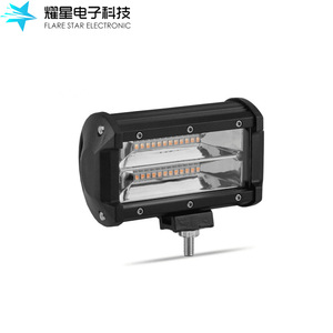 Flare Star Electronic 72W Dual Row <b>Led</b> <b>Work</b> <b>Light</b> Bar Off Road Vehicle Roof Mount Auxiliary Lamp - Product Image 2