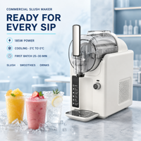 Machine à slush Baiwin 2,4 L, machine à smoothies aux fruits, machine à boissons froides congelées à un réservoir, machine à slush pour boutique de bubble tea, OEM