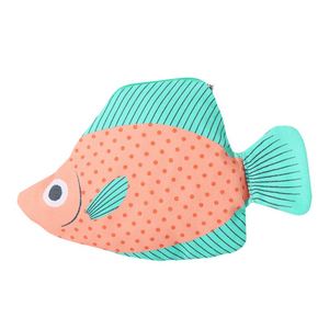 Trousse à crayons en toile imperméable grande capacité en forme de poisson amusant X415, sac de rangement multifonction mignon pour étudiants - Product Image 1