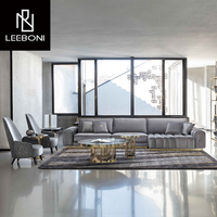 Vente en gros d'usine de canapés italiens modulaires modernes de luxe au design simple et confortable meubles de salon et de maison