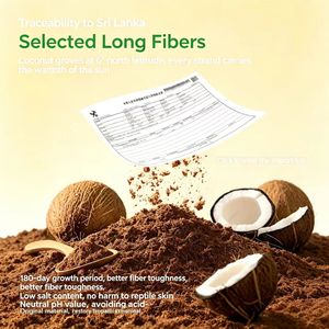 Sustrato Orgánico Comprimido para Reptiles, Fibra de Coco Natural para Terrarios de Serpientes, Geckos y Tortugas - Product Image 5