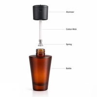 Bouteilles en verre transparentes de 50 ml et 100 ml, vente en gros directe d'usine, flacons de parfum de luxe personnalisés avec buse de parfumeur