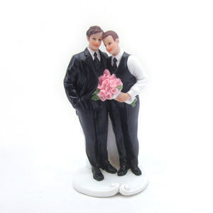 ของตกแต่งงานแต่งงานงานตกแต่งภายในทำด้วยมือทำจากยางเรซินสำหรับผู้ชายสองคน2021 - Product Image 1