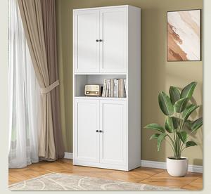 Meubles de salon modernes de style européen Bibliothèque en métal avec portes en verre Armoire de rangement en acier pour la maison Bibliothèque - Product Image 2