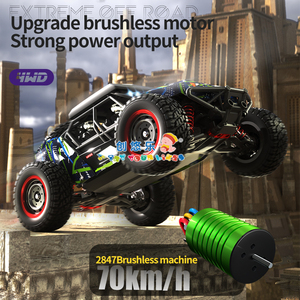 EPT Vehículo Todoterreno 4x4 a Escala 1:16 con Control Remoto de Alta Velocidad de 38 km/h, Motor sin Escobillas de 2.4G y Luces - Product Image 3