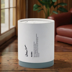 Eco-friendly Natural Fresh Style Botanical Scented Candle Packaging Sleeve <b>Paper</b> <b>Box</b> Cylinder Cardboard Perfume Bottle <b>Box</b> - Product Image 1