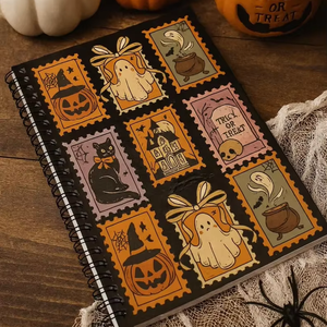 Personalizado A4/A5 CMYK Impresión de Halloween para hacer la lista para planificador 100 hojas cuaderno espiral - Product Image 1