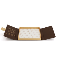 Emballage de boîte en papier pour expérience d'ouverture de boîte à double porte de luxe pour les aliments sucrés, les dattes, les chocolats, les coffrets cadeaux