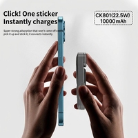 Chargeur de montre portable magnétique sans fil de haute qualité 10000 mAh avec support, logo personnalisé disponible, design idéal pour les voyages