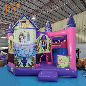 สไลเดอร์เป่าลมแบบสไลเดอร์เป่าลมสำหรับเด็กผู้หญิงบ้านเด้งเจ้าหญิงเชิงพาณิชย์ - Product Image 4