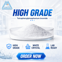 Bromuro de tetrafenilfosfonio LANYU, polvo orgánico C24H20BrP, pureza mínima del 99%, CAS n.° 2751-90-8, intermediarios de transferencia de fase
