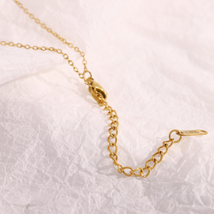Dreamidea ciondolo lettera in acciaio inossidabile 18K placcato <span class=keywords><strong>oro</strong></span> 26 lettere iniziali alfabeto collana pendente - Product Image 4