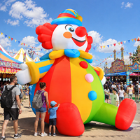 Clown gonflable personnalisé pour la décoration de festivals, les activités de vacances, les publicités commerciales