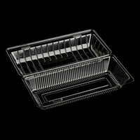 Custom Food Container Disposable clear Plastic Clamshells Blister Packaging Box for Donut