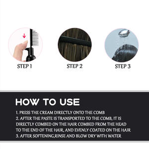 Etiqueta privada EELHOE aceite de argán Crema para el cabello liso crema relajante para el cabello permanente reparación dañada tratamiento suavizante - Product Image 3