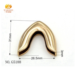 Cord End Gold <strong>Metal</strong> <strong>Corners</strong> for Handbags Hardware Fittings - Product Image 3